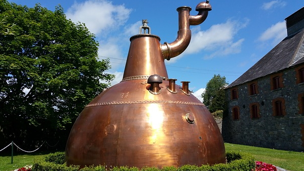 brassage du whisky dans un mash tun