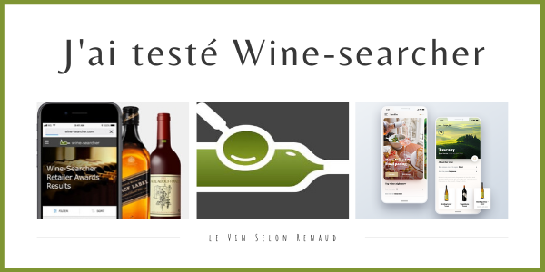 test de l'application mobile wine searcher