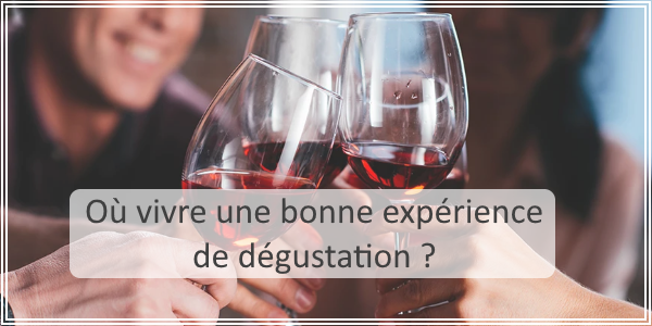 Où vivre une boone expérience de dégustation de vin ?