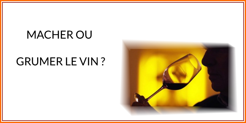 Article blog : Macher ou grumer le vin lors de la dégustation ?